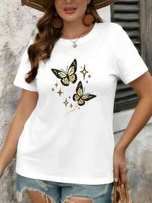 Dam-T-shirts - Vitt - Visa 1