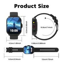 HOT 1pc Full-Screen Touch Smart Watch For Men & Women, Calling, Step Counting, Calorie Tracking, Multi-Sport Modes, Distance Tracking, Incoming Call & Sedentary Reminder, Multifunctional Smart Watch, Wireless Connection Compatible With Android Phones - 查看 2