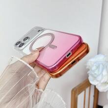 Ốp điện thoại từ tính, chống sốc, chống mồ hôi, chống bám vân tay, chống mài mòn, chất liệu PC pha lê băng giá cao cấp, phù hợp với 17 Pro Max/17/17 Pro, 16 Pro Max/16/16 Pro, 15/15 Pro Max/15 Pro, 14 Pro Max/14 Pro/14, 13 - trái cam - Xem 9