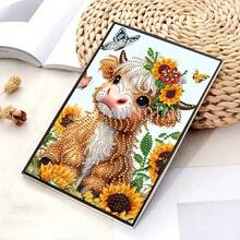 1 Set 7-Star Ladybug & Floral Diamond Painting Notebook Cover Kit, Insect Floral Theme, [Multiple Patterns Available], 5D Asymmetrical Shaped Diamond Painting Diary Notebook, Embroidery Sketchbook, Ideal For Handicraft Lovers, Soft Leather Cover, Art Sketch Notebook For Learning And Office, Suitable For Birthday And Holiday Gifts - Multicolor - View 17