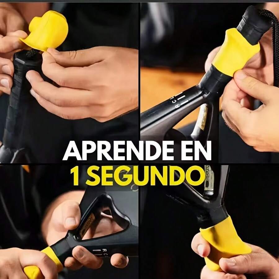 1pc Racket Corrector, Silicone Tennis/Pickleball Racket Handle Grip Trainer To Improve Proper Grip Technique, Shock Absorbing, Suitable For Tennis, Pickleball, Badminton, Table Tennis, Daily Training, Sports Equipment Gift For Athletes - Multicolor - View 1