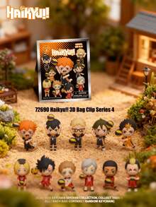 Crunchyroll 1 件 官方授权 Haikyu!! 3D 毛绒钥匙扣盲袋、随机角色、动漫人物吊坠、Hinata Shoyo、Kageyama Tobio、Tsukishima Kei、Nishinoya Yu、Kuroo Tetsurou、Kenma Kozume、可爱收藏雕像、背包吊饰、粉丝礼物 - 彩色 - 查看 13