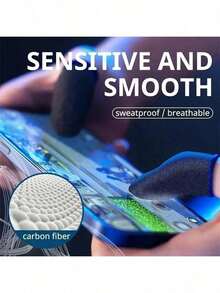 10pcs/20pcs Breathable Anti-Sweat Gaming Finger Sleeves, Comfortable & Precise, Enhance Gaming Experience, Elastic/Odor-Resistant/Good Conductivity - A - View 8