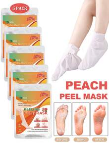5 Packs Foot Peeling Mask Exfoliant For Peeling Off Calluses, Natural Exfoliator For Dry Dead Skin, Callus, Repair Rough Heels Soft Smooth Touch, Moisturizing And Nourishing Foot Care - View 11