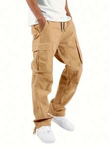 4-PACK  Men's Work Pants With Multiple Pockets And Breathable Fabric Are Casual And Practical, And A Slim Straight Fit For All-Day Wear And An Urban Outdoor Look - 4-piece Pack - View 3