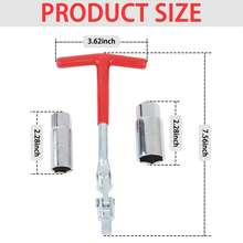 Dụng cụ tháo bugi 16mm, 21mm, cờ lê đầu tuýp bugi ô tô - Dụng cụ tháo lắp ống lót - Xem 2