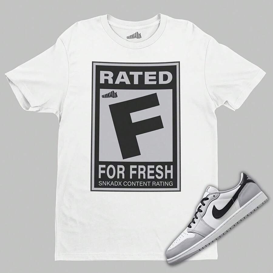 F-Rated Fresh T-Shirt To Match 1 Low OG Barons - Shape - View 1