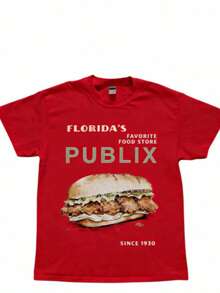 Cozy Publix Shirt, Pub Sub Vintage StyleShirt, Publix Sub Fans, Floridas FavoriteGrocery Store, Florida SupermarketMenswear Top Underwear Tshirt - 紅色 - 查看 11