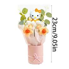 SANRIO 三丽鸥水桶造型仿真花束，持久保鲜花，浪漫Hello Kitty花束，情人节礼物，拍照道具，Hello Kitty婚礼装饰，毕业典礼礼物，母亲节礼物，生日礼物，周年纪念礼物 - 彩色 - 查看 9