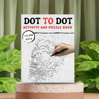 1 cuốn sổ vẽ chấm nét độ khó cao, chỉ cần 1 bút mực đen để bắt đầu sáng tạo, có thể tô màu tự do, giải trí thư giãn, giảm căng thẳng, lựa chọn tốt để giết thời gian, có thể dùng làm quà tặng (không bao gồm bút).