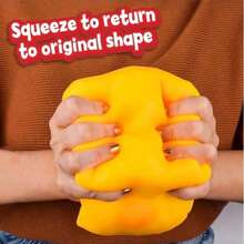 Extra Large Soft Squishy Cheese Blocks, 4.25 Inch Giant Stress Ball, Adult Sensory Fidget Toy, Funny Novelty Gag Gift - 黃色 - 查看 2