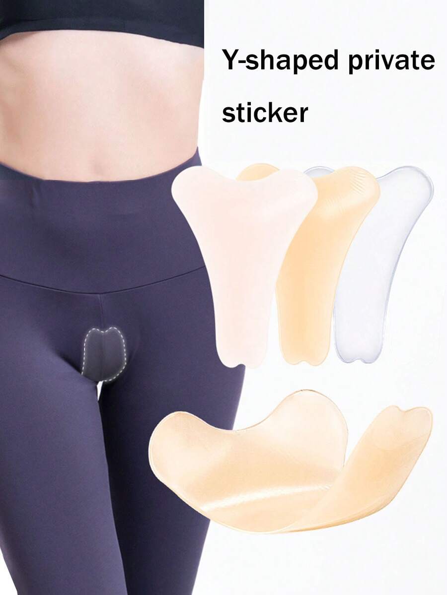Pegatina de silicona con forma de Y para privacidad, traje de baño, deportes, sujetador de yoga, pegatina invisible a prueba de fugas para el área de privacidad, adecuada para aguas termales - multicolor - Ver 1