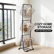 Multi-Layer Freestanding Storage Basket, Kitchen Fruit Vegetable Organizer, Snacks Storage Rack, Standing Food Storage Shelf For Home Kitchen Pantry - 查看 3