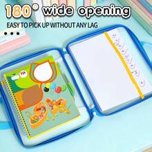1pc Three‑Layer Thickened Transparent Mesh Horizontal Handbag, 180° Wide Open Book Storage Bag With Front Zipper Pencil Case, Large Capacity Student Study Tote, Portable Subject Classification File Organizer - Single Piece - View 3