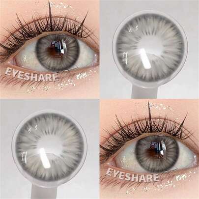  EYESHARE New Colorful Natural Brown Lenses Suitable For Eyes Soft Gray Eye Contacts Yearly Use