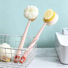 1 cọ tắm tẩy tế bào chết màu hồng, cán dài, cọ chà lưng khi tắm, cọ tắm 2 trong 1, bông tắm dạng lưới, thiết kế hai mặt, thích hợp để tẩy tế bào chết và massage da, chà lưng, sử dụng được cả khi ướt và khô, dùng được cho cả nam và nữ. - Cọ cán dài - Xem 11