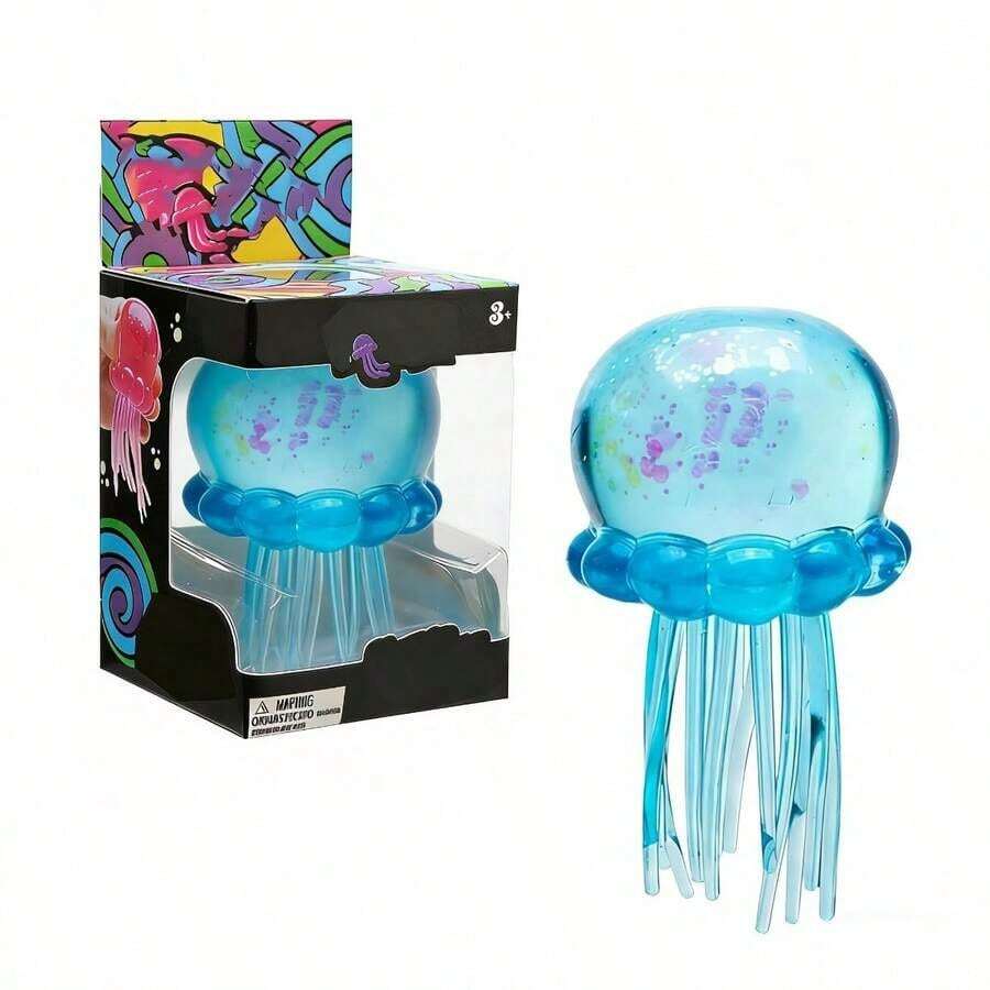 Nee Doh Jellyfish Squeeze Toys, Drop Malt Sugar Balls Relieve Stress, Sensory Toy With A Super Solid Squish For Adult, Squishy Ultra Squishy And Moldable Slow Rise (#Purple) - #Blue - 查看 1