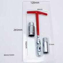 Dụng cụ tháo bugi 16mm, 21mm, cờ lê đầu tuýp bugi ô tô - Dụng cụ tháo lắp ống lót - Xem 10