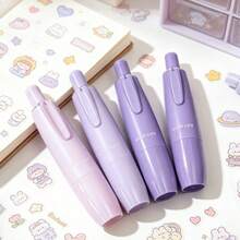 4-Piece Set Of High Aesthetic Gradient Pen Style Dot Glue Press Type Glue Evenly Dispensing, Continuous Line High Viscosity, No Paper Leakage, No Dirt On Hands, Student Manual Account DIY Office Essential Macaron Color Super Healing Stationery - Multicolor - View 11
