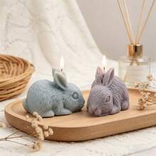 3D Lying Rabbit Silicone Candle Mold, Cute Realistic Bunny Shaped Candle Making Mold, Non-Stick Silicone Molds For Beeswax Candles, Aromatherapy Soap, Epoxy Resin, Plaster, DIY Craft & Home Decor - Rabbit - View 7