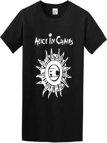 Alice in Chains Camiseta Negro - Negro - Ver 1