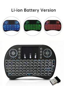 1pc 2.4G Wireless Dual-Mode Mini Flying Mouse With Touchpad Keyboard - Multicolor - View 12