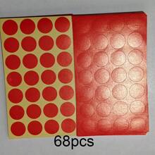68pcs Colorful Blank Label Stickers, Assorted Office Memo Stickers - A - View 6
