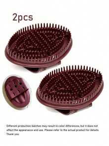 Bộ 4 cọ massage bấm huyệt cầm tay - Dụng cụ massage toàn thân cầm tay hai mặt | Dụng cụ massage không dùng điện, máy massage cá nhân, dụng cụ tẩy tế bào chết cơ bắp, di động, cọ massage bụng, cọ massage bụng và chân, cọ massage, dụng cụ massage toàn thân, cọ massage đầu, cọ massage bụng, quà Giáng sinh, quà tặng ngày lễ, có thể dùng kèm dầu massage. - Màu Đỏ Sâu - Xem 8