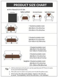 1 chiếc đệm sofa cho thú cưng kẻ sọc tối giản, chống trầy xước và bám bẩn, phù hợp cho mèo và chó, sử dụng được quanh năm, có thể giặt máy, thân thiện với thú cưng. - Màu Khaki - Xem 3