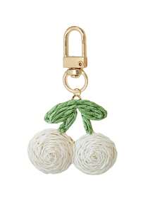 1 Único colgante en forma de cereza de hierba, nuevo colgante de moda de cereza, llavero de aleación de moda, colgante para bolso/mochila, llavero de coche, elegantes accesorios para mujer, colgante para bolso, regalos para fiestas y días festivos, regalos únicos para estudiantes universitarias y maestras, familia y amigos, llavero minimalista clásico, decoración, accesorios para bolsos - Multicolor - Ver 11