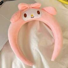 SANRIO 1pc Hello Kitty Plush Headband With Red Bow - Cute Wide-Banded Hair Accessory, Ideal For Girls. Perfect For Washing Face, Applying Face Masks Or Makeup. Suitable For Daily Wear, Photo Shoots And More. Made Of Soft Faux Fur, This Hello Kitty Headband Is Fun And Comfortable, Making It A Great Gift. - Headband - View 10