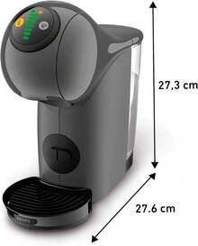 Krups Cafetera Multibebidas de Cápsulas  Genio S Carbón, Más de 30 Bebidas, ajusta el tamaño y temperatura de tus bebidas, KP240BMX - Gris pardo - Ver 10