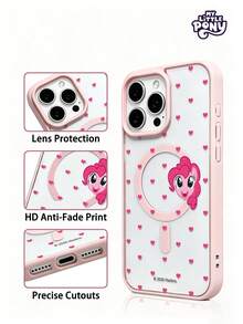 MY LITTLE PONY Ốp lưng điện thoại sạc không dây từ tính chính hãng, tương thích với GALAXY S23, GALAXY S24, GALAXY S25, Apple iPhone 17, 17 Air, 17 Pro, 17 Pro Max, 11, 12, 13, 14, 15, 16 Pro, 16 Pro Max, 14 Plus, 15 Plus, 16 Plus, 15 Pro Max, 16 Pro, 16 Pro Max, XR, XS Max, X - Hồng - Xem 5