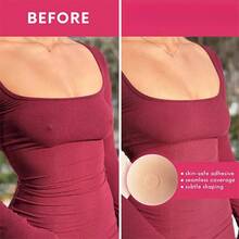 Sticky CAKES Circles Silicone Medical-Grade Adhesive Adhesive-Nip Nook Reusable 10 Wears Seamless Coverage Womenswear Bra - Caramel - View 2