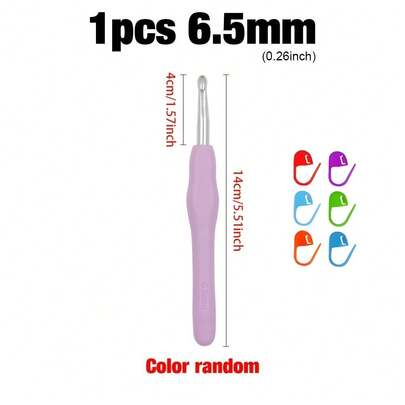 Kim móc 2-10mm, thích hợp cho nhiều loại sợi, đan, may, cán mềm, dễ sử dụng (Màu sắc phụ kiện ngẫu nhiên)