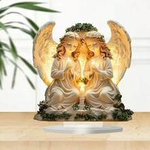 Acrylic Praying Angel Figurine, Craft Gift Souvenir, Trending Desktop Decor For Office - 1PC - View 7