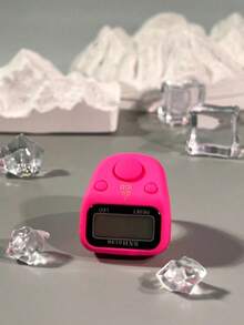 Nuevo anillo contador de material de goma, contador portátil multiusos, anillo contador con pantalla digital, adecuado para contar oraciones, inventario, tráfico peatonal, festivales de sacrificio, regalos y talla grande - Multicolor - Ver 7