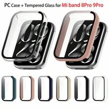 غطاء كمبيوتر + زجاج مقسى ل- Mi Band 8 Pro/9 Pro ، واقي شاشة فيلم مضاد للخدش وغطاء واقي صلب للحماية - متعدد الألوان - مشاهدة 1