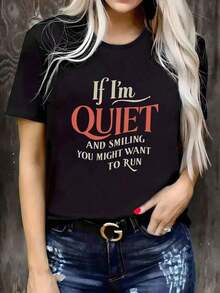Women T-Shirts - Black - View 6