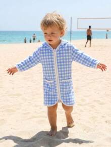 Young Boys Swimwear - 藍色 - 查看 4