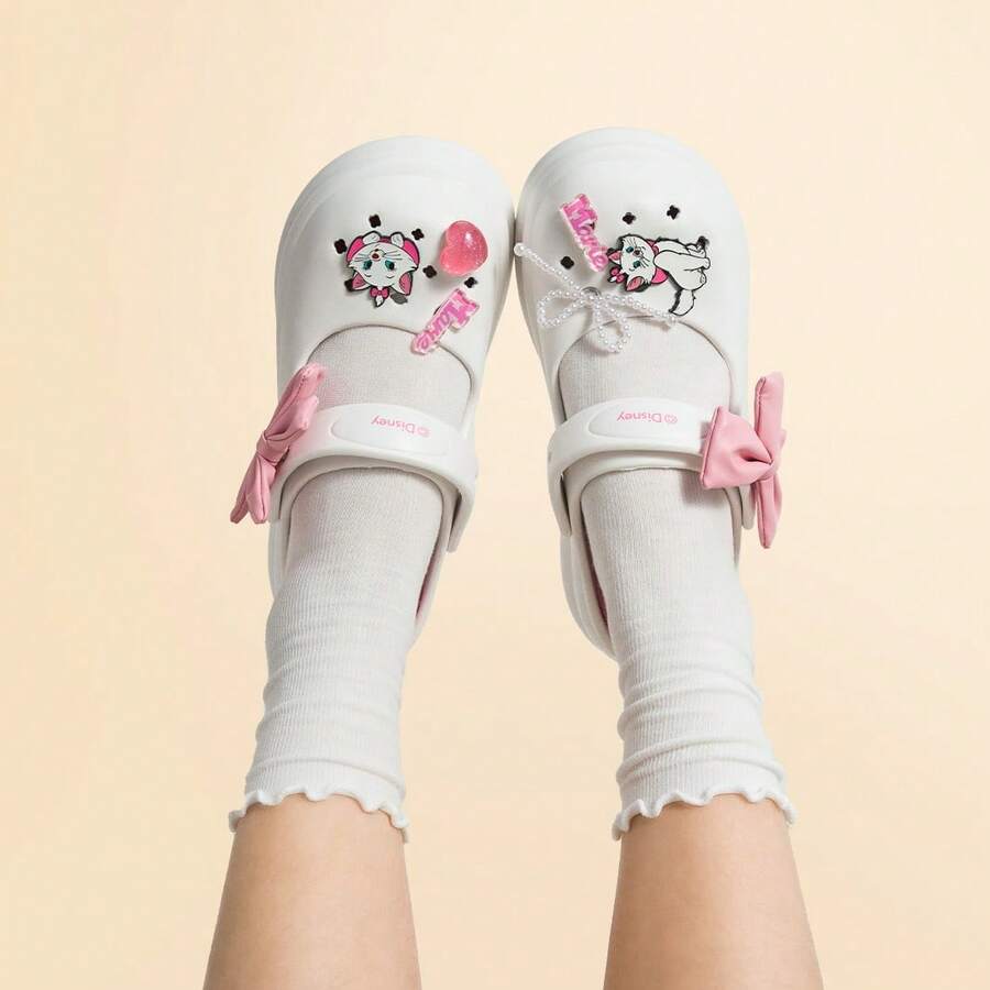Miniso Disney Marie Cat 女款涼鞋,舒適鞋墊,耐用防滑鞋底,適合夏季、度假與日常穿著,女性理想禮物 - 彩色 - 查看 1