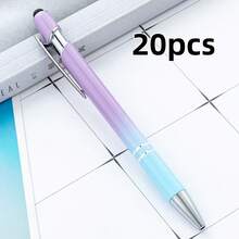 1/10/20支客製化個性化漸層原子筆，可自訂姓名與Logo標籤，按壓式 | 創意學校與畢業季禮物 - 辦公用品 | 耐用書寫工具 - 彩色 - 查看 33