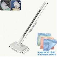 Buy One, Get One Free. Also Included: 8 Cleaning Cloths For Mopping. Automatic Mop - Hands-Free Cleaning Tool, Perfect For Those Who Prefer Effortless Floor Cleaning. - B - View 10