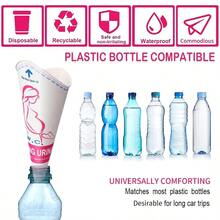 JIURUN 30PCS/50PCS Disposable Female Urination Device, Portable Pee Funnel Standing Pee Disposable For Women, Waterproof Paper Female Urinal Funnel For Camping,Travel,Hiking,Outside - 30pcs - View 4