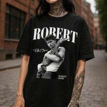 2026.Tops.Funny Men's And Women's Round Neck T-Shirt Women's Fashion T-Shirt,Vintage Robert Irwin Shirt, Robert Irwin Fan Gift,Gift For Her Or Him, Robert Irwin Wildlife Photographer Shirtsommer Outfit Herren - Black - View 7