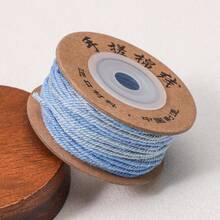 Cordão de 25 metros para artesanato, feito à mão, colorido, com textura de 1,2 mm, ideal para macramê, pulseiras, franjas e miçangas. - 1,2 mm 25M/rolo - Ver 17