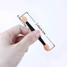 Bộ 200 cọ tán phấn mắt hai đầu, cọ trang điểm mắt hai mặt dùng một lần hình bầu dục. - Nhiều màu - Xem 5