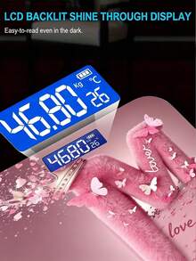 Báscula electrónica de vidrio templado plano 2D, báscula de peso corporal para uso doméstico con pantalla LED, conveniente y fácil de usar, monitoreo de salud, diseño elegante, fabricación de alta calidad, báscula digital, báscula inteligente, adecuada para compradores conscientes de la salud para uso diario - Multicolor - Ver 4