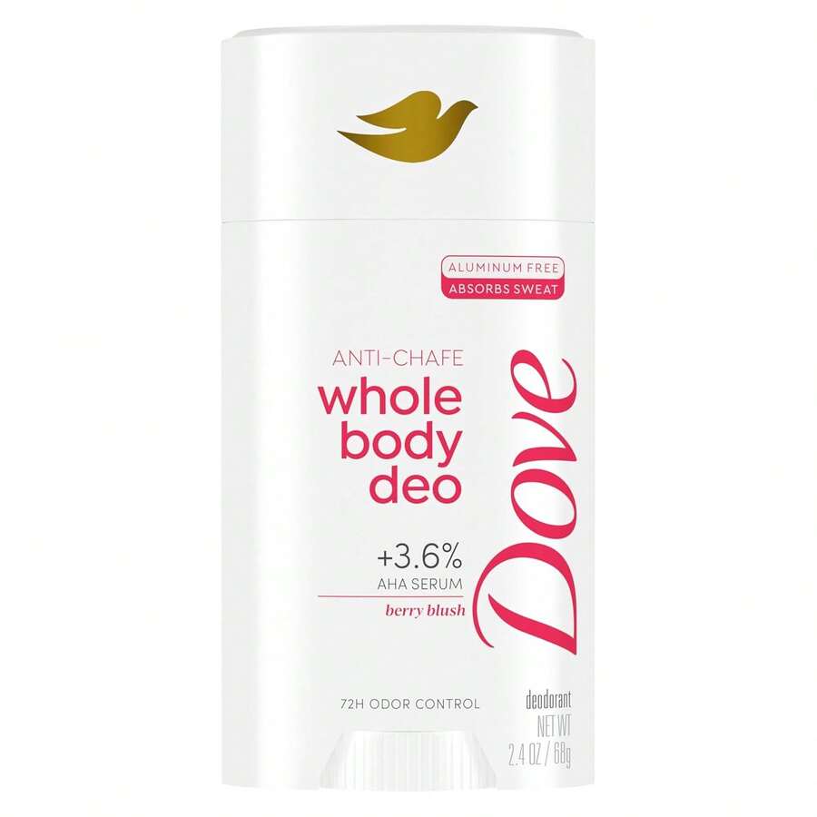 Dove Whole Body Deo Aluminum Free Anti-Chafe Deodorant Stick For Women Berry Blush 2.4 Oz - 多樣化香型 - 查看 1