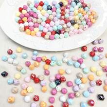 12mm Piedra irregular de unicolor chapada en AB con orificio pasante, material para accesorios de joyería DIY/cuerda de teléfono móvil, pulsera y otros - Multicolor - Ver 2